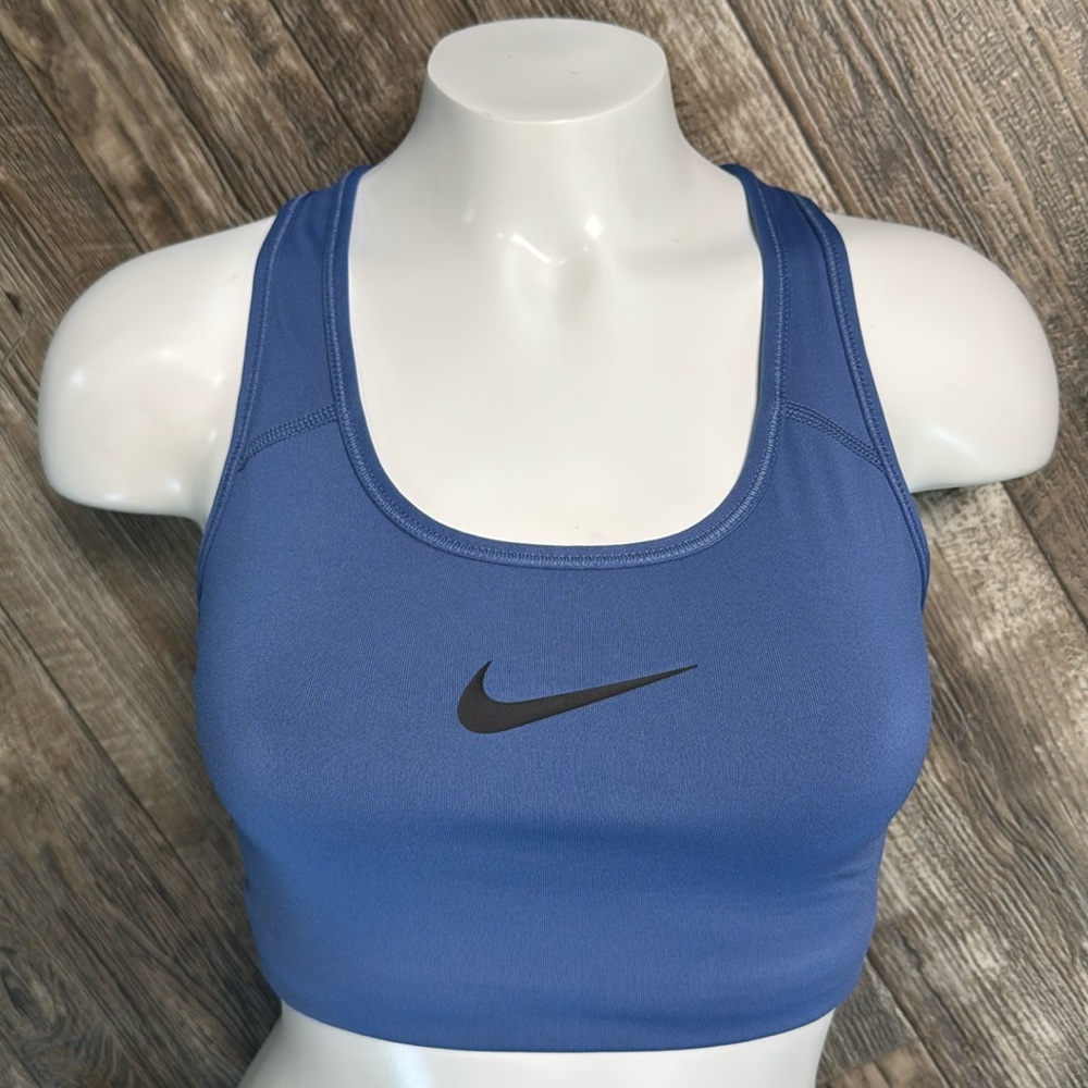 Nike Women's Blue Sports Bra, Medium